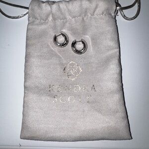 Kendra Scott Silver Huggie Earrings